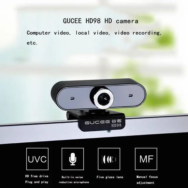 Alt view image 3 of 4 - CORN 480P HD98 Webcam 12MP Manual Focus Web Camera Built-in Microphone Drive-Free Plug&Play Camera for Desktop Laptop Black
