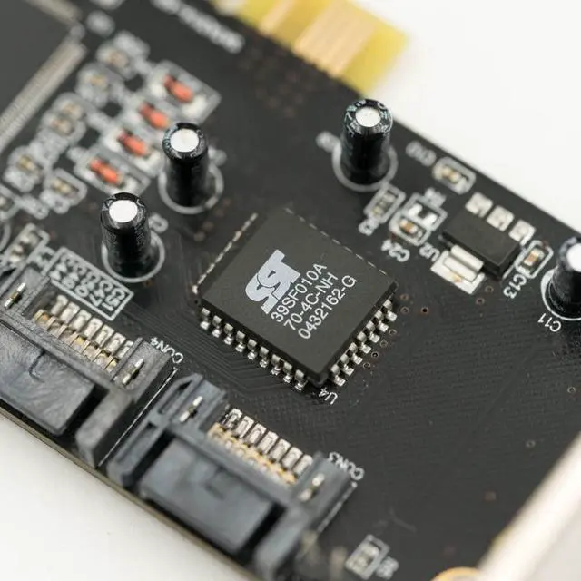 Alt view image 3 of 4 - CORN 4 Ports PCI SATA Raid Controller Internal Expansion Card, PCI to SATA Adapter Converter for Desktop PC Support HDD SSD