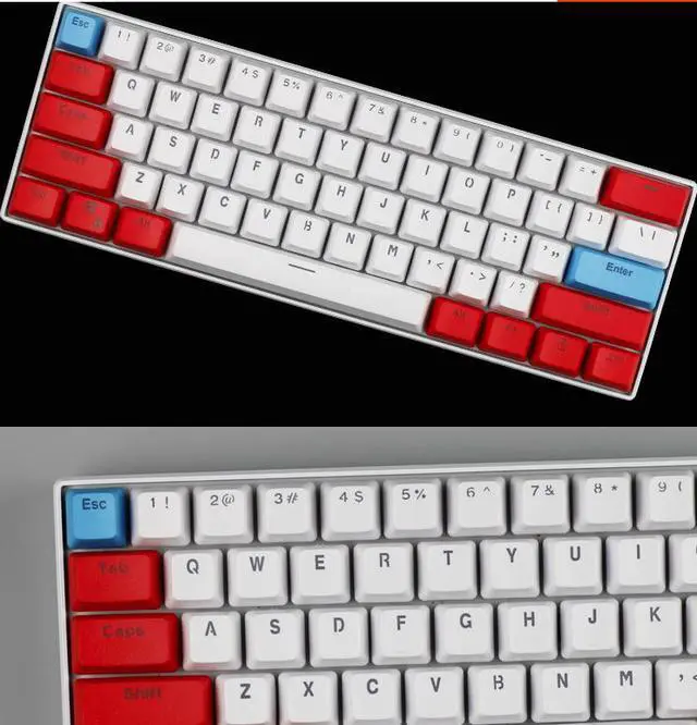 Alt view image 3 of 3 - CORN 61 Key Layout OEM Profile PBT Thick Keycaps for 60% Mechanical Keyboard for RK61,GANSS ALT61,IKBC poker,Annie PRO,GH60,iqunix f60-Light Through Version