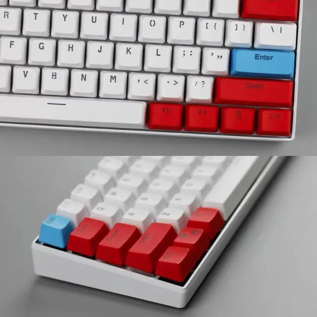 Alt view image 2 of 3 - CORN 61 Key Layout OEM Profile PBT Thick Keycaps for 60% Mechanical Keyboard for RK61,GANSS ALT61,IKBC poker,Annie PRO,GH60,iqunix f60-Light Through Version