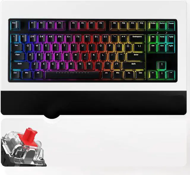 Main image of iKBC  F400 87-key RGB Backlit  Cherry MX Switch Mechanical Gaming Keyboard, N-key Rollover, PBT Keycaps
