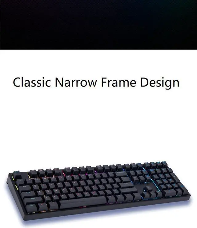 Alt view image 2 of 7 - iKBC  F400 87-key RGB Backlit  Cherry MX Switch Mechanical Gaming Keyboard, N-key Rollover, PBT Keycaps
