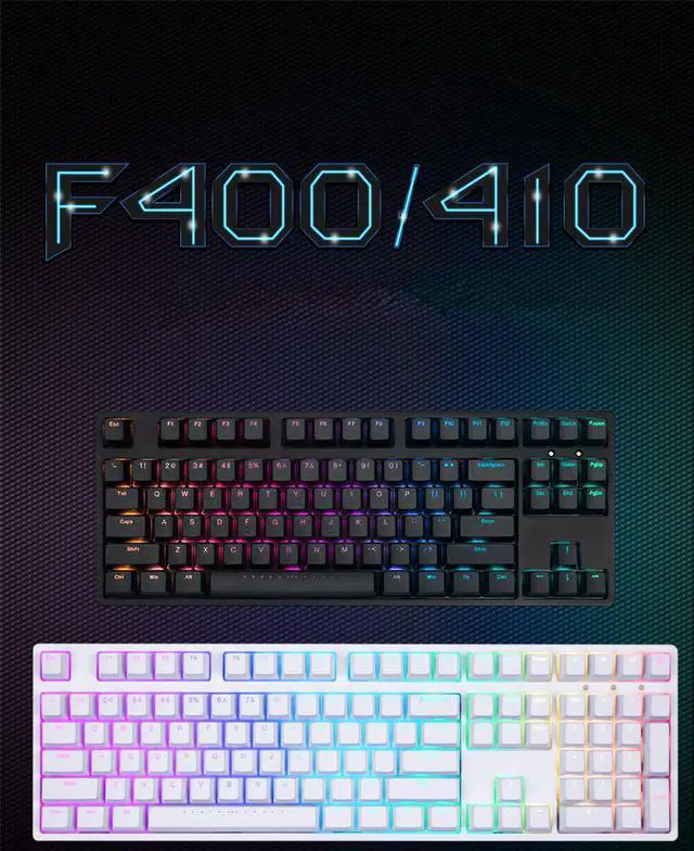 Alt view image 5 of 7 - iKBC  F400 87-key RGB Backlit  Cherry MX Switch Mechanical Gaming Keyboard, N-key Rollover, PBT Keycaps