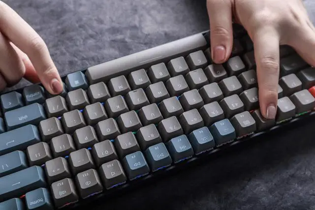 Alt view image 2 of 6 - Keychron K4 Mechanical Keyboard, Wireless Mechanical Keyboard with RGB Backlight/Optical Switch/Wired USB C / 96% Layout, Bluetooth Gaming Keyboard for Mac Windows PC Gamer