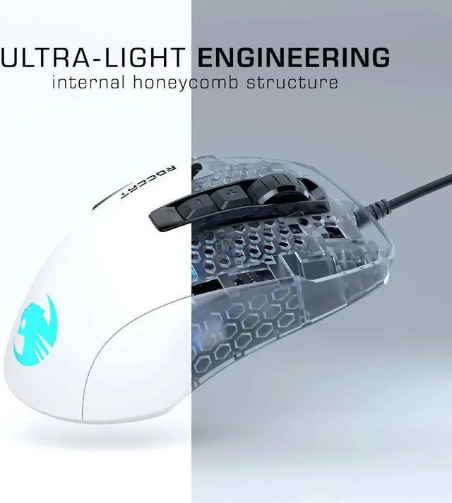 Alt view image 4 of 7 - ROCCAT ROC-11-730 Kone Pure Ultra - Light Ergonomic Gaming Mouse (16000 Dpi Optical Sensor RGB Lighting Ultra Light) Pink