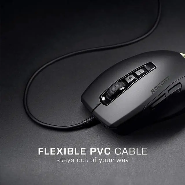 Alt view image 7 of 7 - ROCCAT ROC-11-730 Kone Pure Ultra - Light Ergonomic Gaming Mouse (16000 Dpi Optical Sensor RGB Lighting Ultra Light) Black