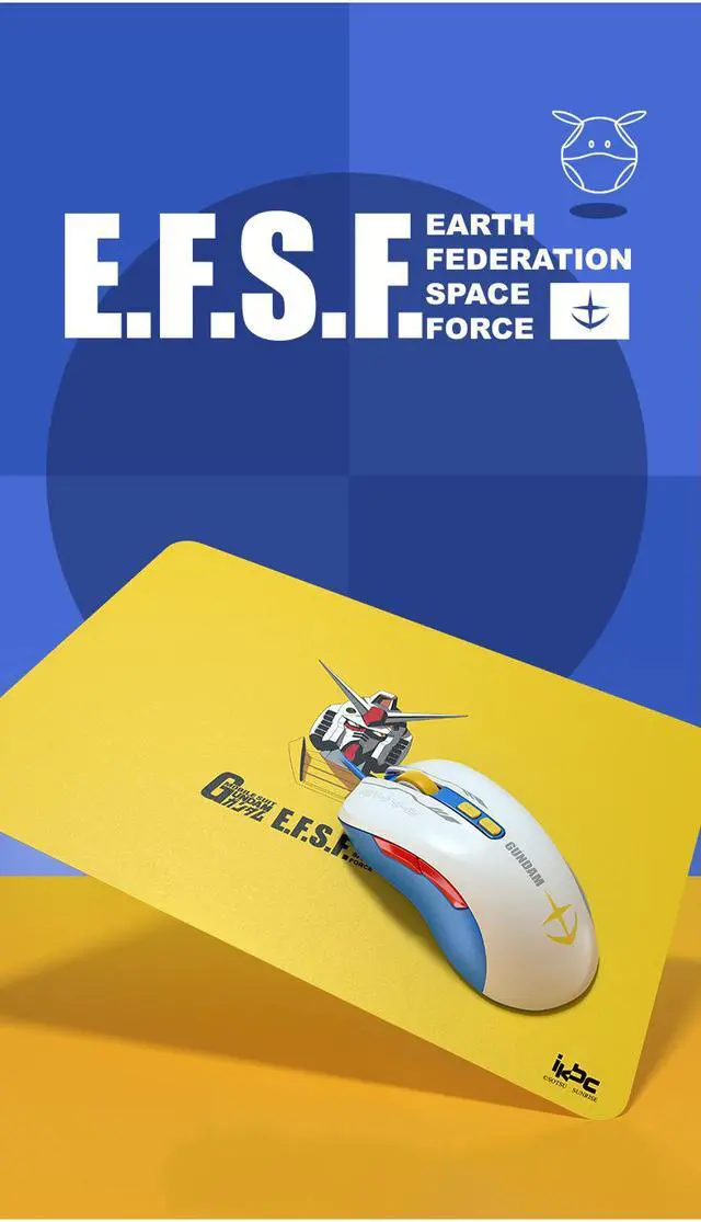 Alt view image 6 of 6 - iKBC X GUNDAM  RX-78-2 Limited Version Cherry MX Red 2.4Ghz Wireless  Mechanical Keyboard and  USB Wired 5000DPI Mouse ( Mouse Pad is Not Included)