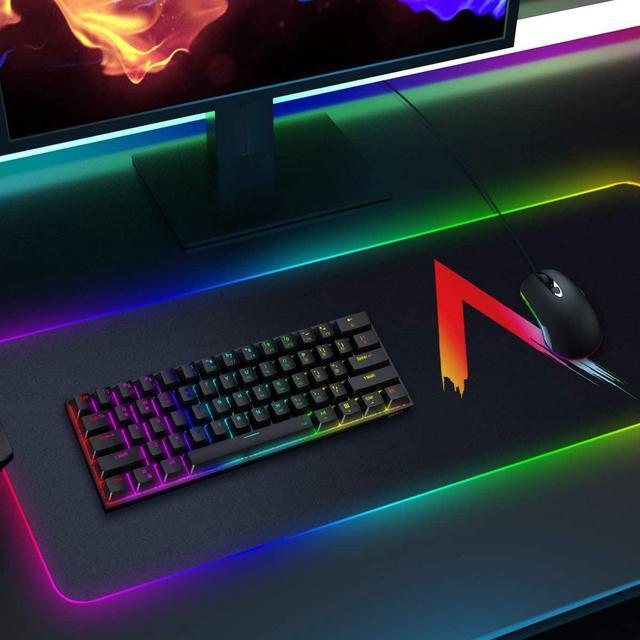 Alt view image 5 of 6 - DIERYA DK61E 60% Mechanical Gaming Keyboard, RGB Backlit Wired PBT Keycap Waterproof Type-C Mini Compact 61 Keys Computer Keyboard with Full Keys Programmable