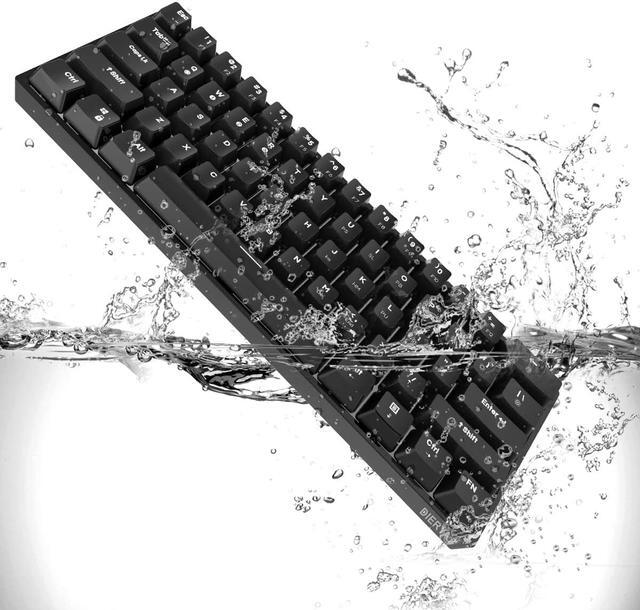 Alt view image 6 of 6 - DIERYA DK61E 60% Mechanical Gaming Keyboard, RGB Backlit Wired PBT Keycap Waterproof Type-C Mini Compact 61 Keys Computer Keyboard with Full Keys Programmable