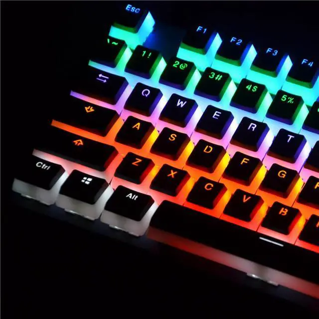Alt view image 2 of 5 - CORN 104 Keys PBT Keycaps Set for Mechanical Keyboard, Creative Pudding Keycaps, Light Through Version(OEM Height -KEYCAPS ONLY