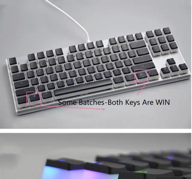 Alt view image 5 of 5 - CORN 104 Keys PBT Keycaps Set for Mechanical Keyboard, Creative Pudding Keycaps, Light Through Version(OEM Height -KEYCAPS ONLY