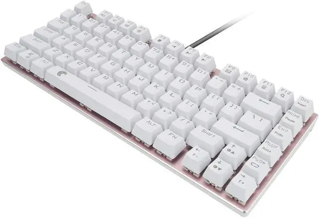 Alt view image 3 of 6 - E-Element Z-88 60% RGB Mechanical Gaming Keyboard, LED Backlit, Water Resistant, Compact 81 Keys Anti-Ghosting for Mac PC, Pink