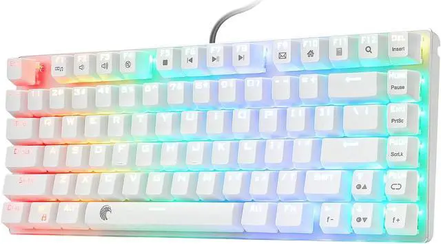 Alt view image 4 of 6 - E-Element Z-88 60% RGB Mechanical Gaming Keyboard, LED Backlit, Water Resistant, Compact 81 Keys Anti-Ghosting for Mac PC, Pink