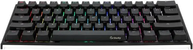 Alt view image 7 of 7 - Ducky One 2 Mini RGB LED 60% Double Shot PBT Gaming Mechanical Keyboard - Cherry MX Black Switches