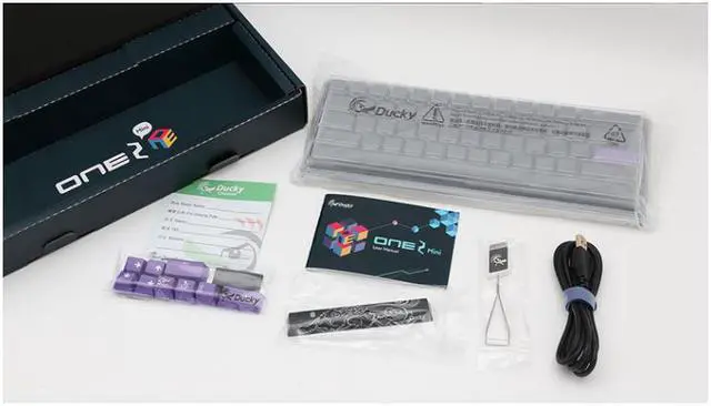 Alt view image 3 of 7 - Ducky One 2 Mini RGB LED 60% Double Shot PBT Gaming Mechanical Keyboard - Cherry MX Black Switches