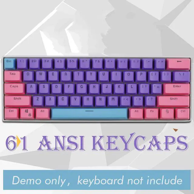 Alt view image 2 of 2 - CORN 61 Key Layout OEM Profile PBT Thick Keycaps for 60% Mechanical Keyboard for RK61,GANSS ALT61,IKBC poker,Annie PRO,GH60,iqunix f60-Light Through Version