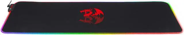 Alt view image 2 of 7 - Redragon RGB LED Large Gaming Mouse Pad Soft Matt with Nonslip Base, Stitched Edges (800 x 300 x 3mm)