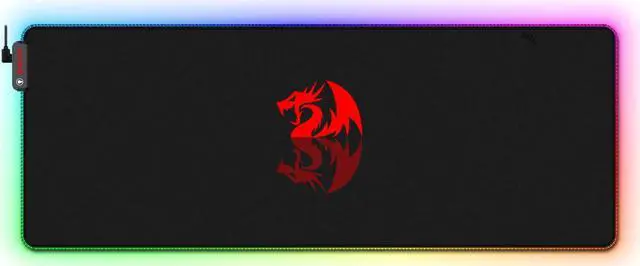 Main image of Redragon RGB LED Large Gaming Mouse Pad Soft Matt with Nonslip Base, Stitched Edges (800 x 300 x 3mm)