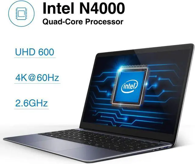 Alt view image 3 of 7 - CORN HeroBook Pro 14.1 inch Windows 10 Laptop PC, 8G RAM / 256GB SSD with 1080P Display, Intel Gmini Lake N4000 Notebook, Thin and Lightweight