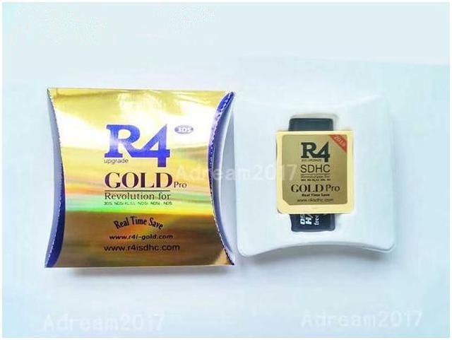 R4 Gold Pro SDHC for 3DS/2DS/ Revolution Cartridge With USB Card Reader FR