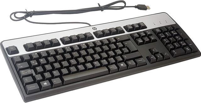 HP KU-0316 USB Wired Keyboard Black Silver Part# 434821-002 Keyboards - Newegg.com
