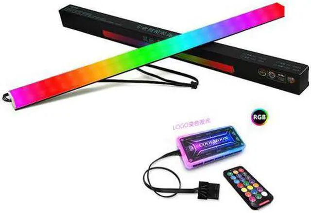 Main image of CORN Universal 30cm Magnetic RGB Lighting Strip Two Side Light for Computer Cases With Remote Control