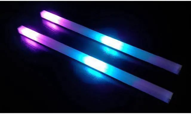 Alt view image 2 of 6 - CORN Universal 30cm Magnetic RGB Lighting Strip Two Side Light for Computer Cases With Remote Control