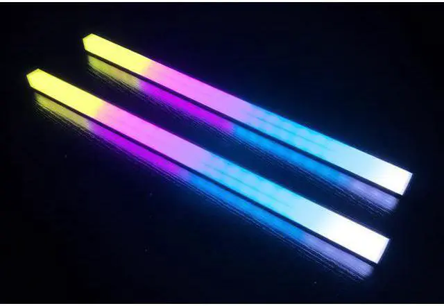 Alt view image 4 of 6 - CORN Universal 30cm Magnetic RGB Lighting Strip Two Side Light for Computer Cases With Remote Control