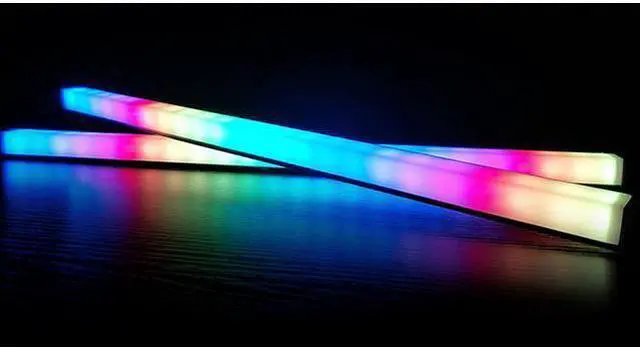 Alt view image 5 of 6 - CORN Universal 30cm Magnetic RGB Lighting Strip Two Side Light for Computer Cases With Remote Control