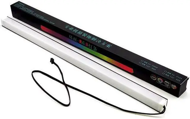 Alt view image 6 of 6 - CORN Universal 30cm Magnetic RGB Lighting Strip Two Side Light for Computer Cases With Remote Control