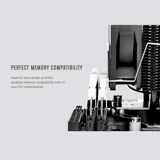 Alt view image 6 of 7 - CPU Cooler AM4 CPU Cooler 5V Addressable RGB Cooler 4 Heatpipes CPU Air Cooler 120mm PWM Fan, Intel/AMD for ID-COOLING SE-234-ARGB