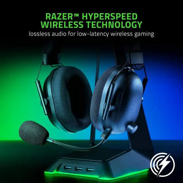 Alt view image 5 of 8 - Razer BlackShark V2 Pro Wireless Gaming Headset: THX 7.1 Spatial Surround Sound - 50mm Drivers - Detachable Mic - for PC, PS5, PS4, Switch, Black