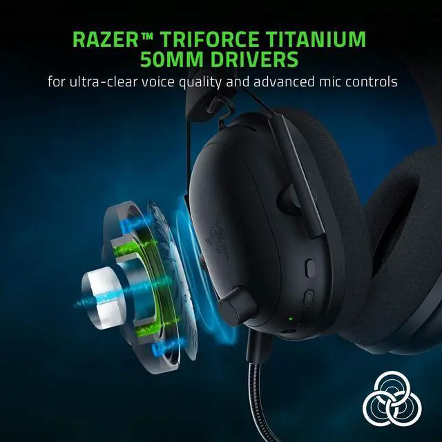 Alt view image 7 of 8 - Razer BlackShark V2 Pro Wireless Gaming Headset: THX 7.1 Spatial Surround Sound - 50mm Drivers - Detachable Mic - for PC, PS5, PS4, Switch, Black