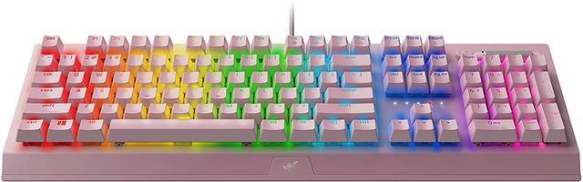 Alt view image 3 of 10 - Razer BlackWidow V3 Mechanical Gaming Keyboard: Green Mechanical Switches - Tactile & Clicky - Chroma RGB Lighting - Compact Form Factor - Programmable Macro Functionality - USB Passthrough - Quartz