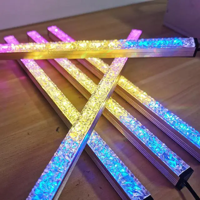 Alt view image 4 of 5 - CORN Diamond Light Bar RGB Chassis Decorative Light Bar LED Symphony 5VRGB AURA Motherboard God Light Synchronized Hard Light Bar With Control