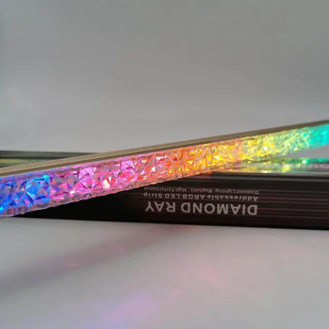Alt view image 2 of 5 - CORN Diamond Light Bar RGB Chassis Decorative Light Bar LED Symphony 5VRGB AURA Motherboard God Light Synchronized Hard Light Bar With Control