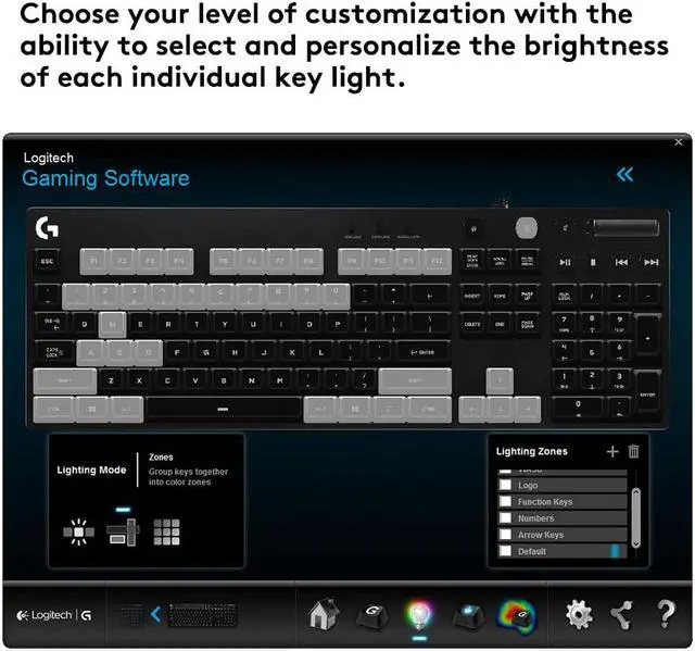 Alt view image 5 of 5 - Logitech G610 Mechanical Gaming Keyboard, Cherry MX Switch