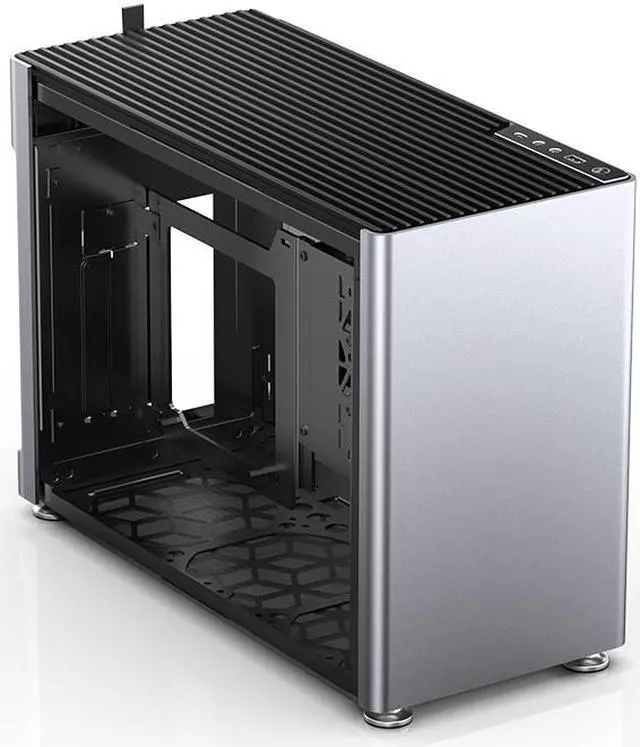 Alt view image 2 of 7 - i100 Pro ITX/DTX Aluminum Tempered Glass MINI Computer Case - Support 360/280/240/120 Liquid Cooling