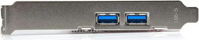 Alt view image 3 of 4 - 4 Port PCI Express USB 3.0 Card - 2 External & 2 Internal - SATA Power - UASP Support - 2x Int Motherboard-Style Headers (PEXUSB3S2EI)