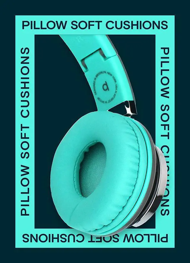 Alt view image 5 of 6 - Artix CL750 Foldable Noise Isolating On Ear Headphones Wired with Microphone and Volume Control, Stereo Head Phones Corded with Adjustable Headband for Computer, Laptop and Cell Phone