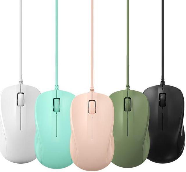 Alt view image 4 of 4 - CORN USB Silent Wired Computer Green Mouse with Easy Click for Office and Home, 1200DPI, Premium and Portable, Compatible with Windows PC, Laptop, Desktop, Notebook