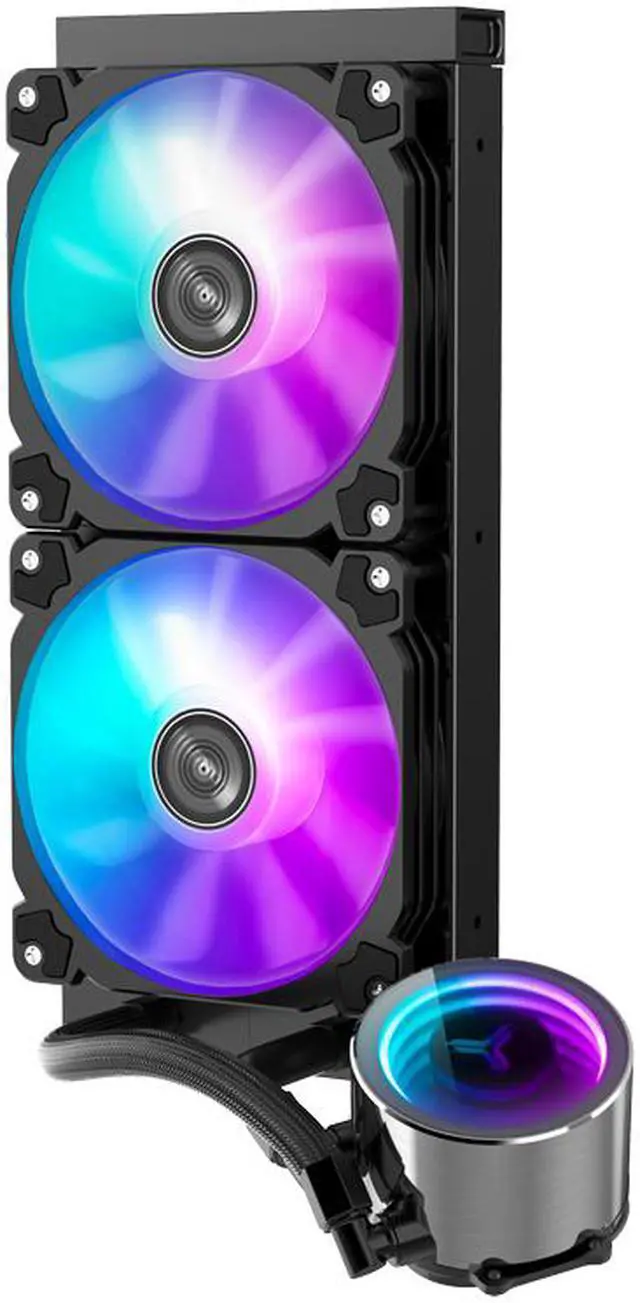 Alt view image 2 of 5 - SHADOW 240 Addressable RGB/ARGB Liquid Cooling System - Support Intel LGA1200/2011/115X/775; AMD FM2+/FM1/AM4/AM3/AM2+/AM2