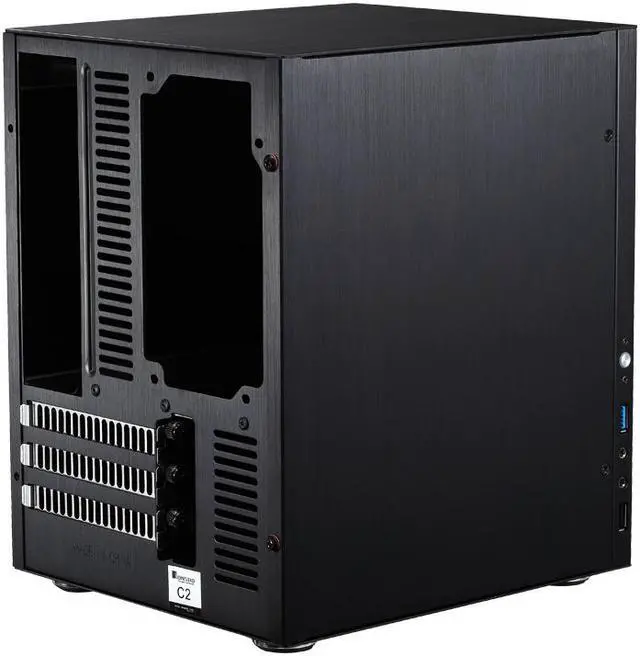 Alt view image 6 of 7 - C2 MINI Chassis Gaming Computer Case Supports 24.5*21.5CM Size Motherboard/All Aluminum Chassis iTX / mATX