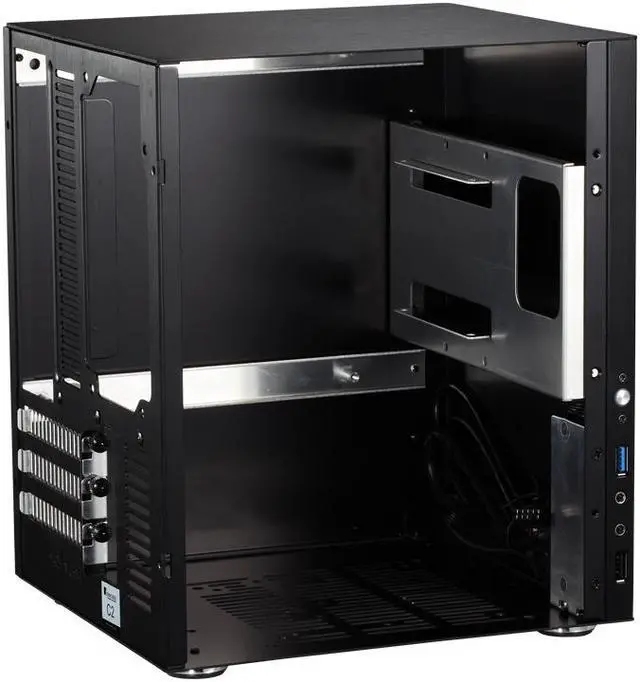 Alt view image 5 of 7 - C2 MINI Chassis Gaming Computer Case Supports 24.5*21.5CM Size Motherboard/All Aluminum Chassis iTX / mATX