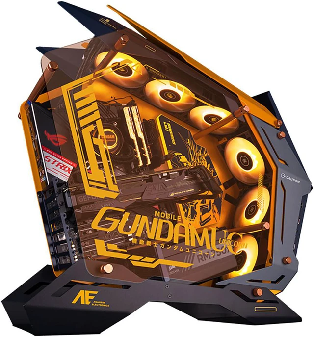 Alt view image 2 of 6 - MOD3 GUNDAM UC Banshee Limited Edition Gaming Computer Case Support EATX/ATX/ MATX/ ITX
