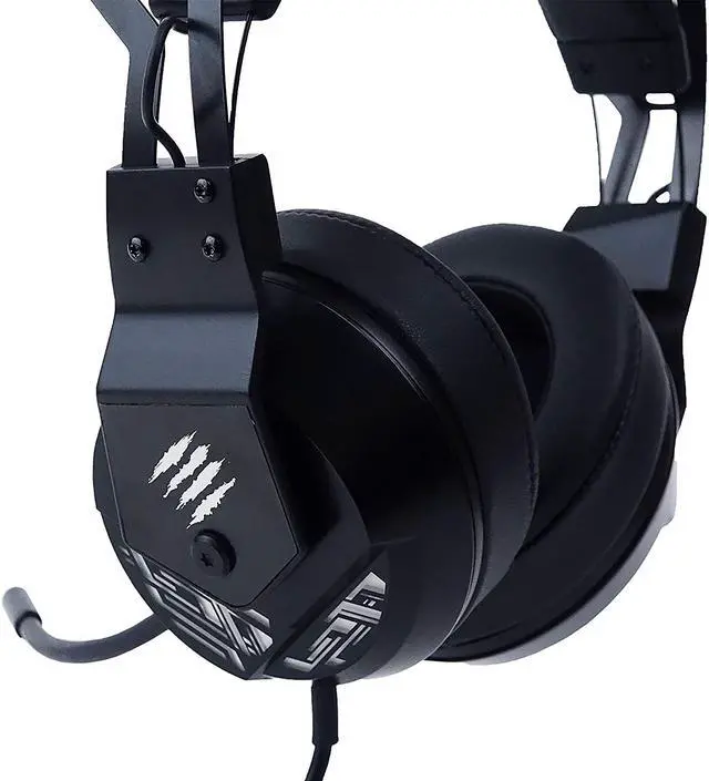 Alt view image 5 of 6 - Mad Catz The Authentic F.R.E.Q. 2 Wired Gaming Headset with 40mm Neodymium Drivers, 3.5mm connection Compatible with PC, Mac, PS4, Xbox One as well as mobile and smart devices(AF13C1INBL000-0)