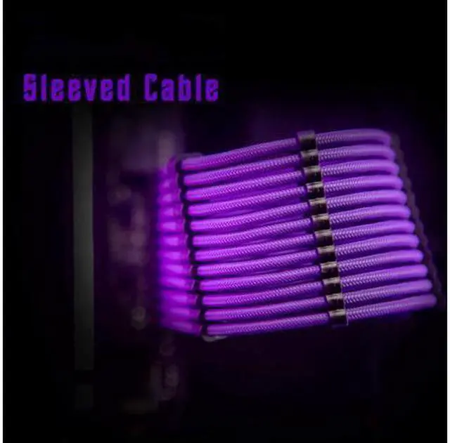 Alt view image 3 of 5 - CORN Extension Power Supply Cable Kit 18AWG ATX/EPS/8-pin PCI-E/6-pin PCI-E