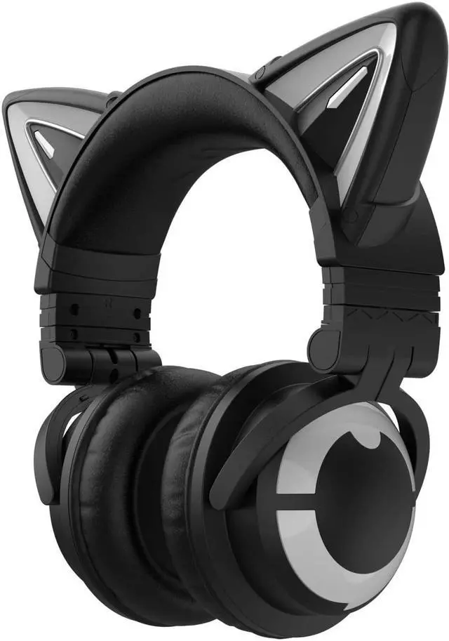 Main image of YOWU Cat Ear Headphone 3G Wireless Bluetooth 5.0 Foldable Gaming Headset with 7.1 Surround Sound,40mm Drivers,Built-in Mic & Customizable Lighting and Effect via APP