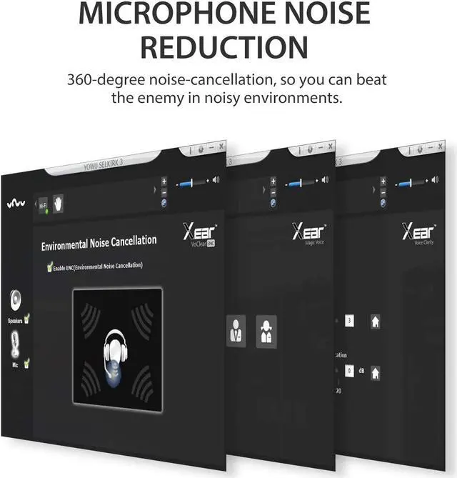 Alt view image 5 of 6 - YOWU Cat Ear Headphone 3G Wireless Bluetooth 5.0 Foldable Gaming Headset with 7.1 Surround Sound,40mm Drivers,Built-in Mic & Customizable Lighting and Effect via APP