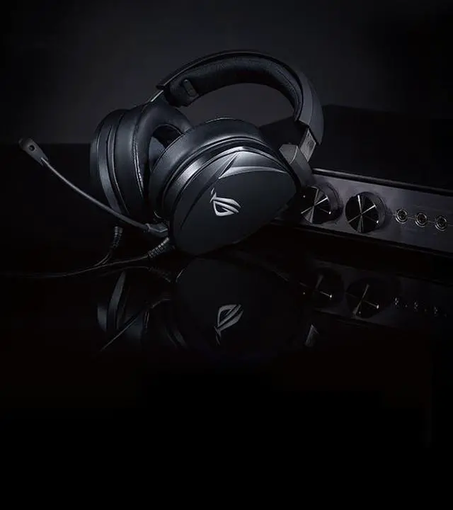 Alt view image 2 of 4 - ASUS ROG Theta Electret 3.5mm Gaming Headset, with a certified built-in boom microphone and multiplatform support for PC, game consoles, and mobile devices